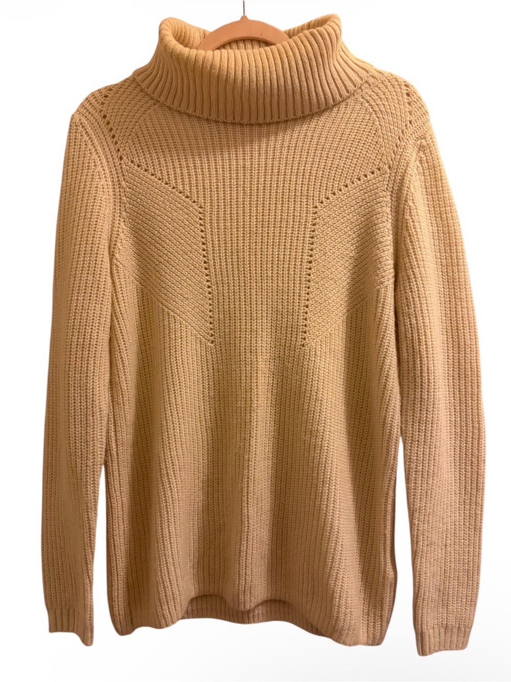 Cozy Off White Turtleneck Sweater